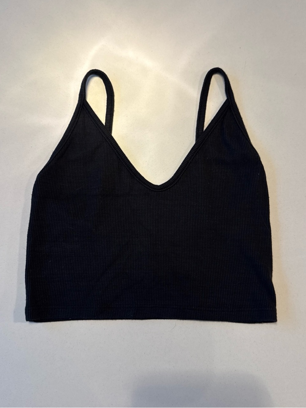 Joah brown strappy crop tank XS/S